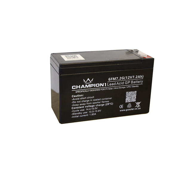 Champion 1 – 12V 7.2AH Lead Acid battery