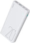ROMOSS SIMPLE 20 20000MAH INPUT: TYPE C|LIGHTNING|MICRO USB|OUTPUT: 2 X USB POWER BANK – WHITE