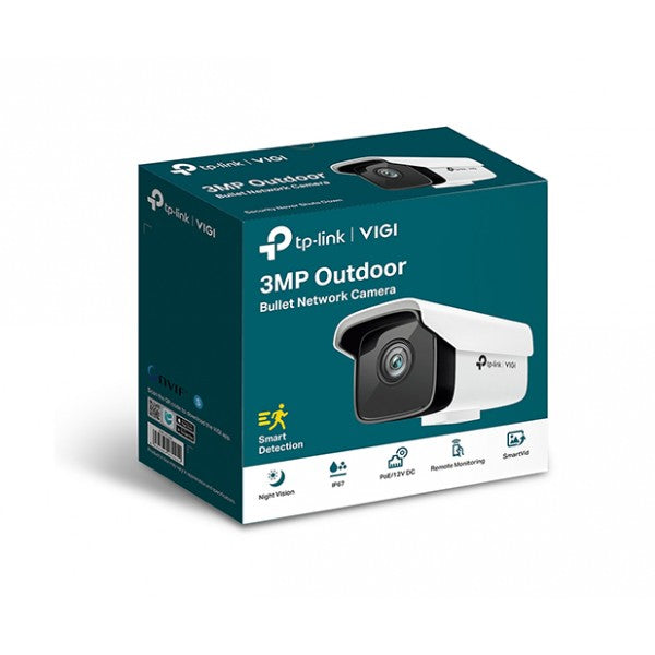 TP-LINK VIGI 3MP Outdoor Bullet Network Camera (6mm Lens)