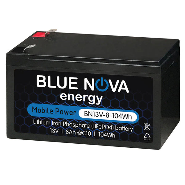 Blue Nova MPS Lithium-Iron Phosphate Battery - 13V 8Ah 104W